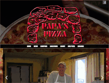 Tablet Screenshot of papaspizzaonline.com